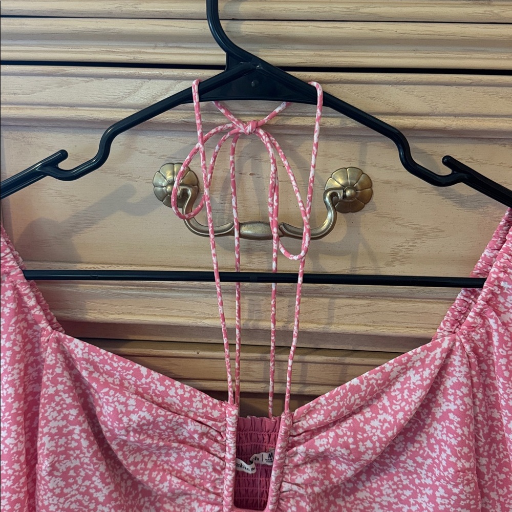 Abercrombie & Fitch Floral Pink Women's Top - Picture 3 of 8